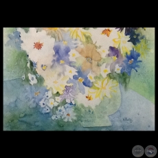 FLORES - Acuarela de WALLY MONTIEL